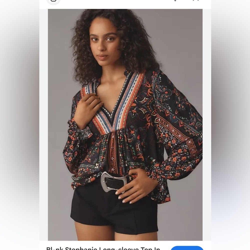Bl^nk London Anthropologie Stephanie top
